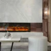 Electric Fireplace, 3-dimensional, 750 W, Metal - view 5