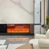 Electric Fireplace, 3-dimensional, 750 W, Metal - view 6