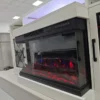 Electric Fireplace, 3-Sided, LED, 750W, 1500W