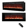 Electric Fireplace, 30", 1500W, Steel
