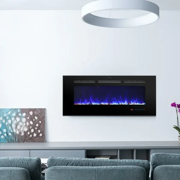 Electric Fireplace, 30", 1500W, Steel - view 3