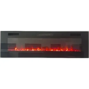 Electric Fireplace, 30-Inch, 1500W, Wall, LED