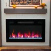 Electric Fireplace, 30-inch, Steel, Electric Fireplaces