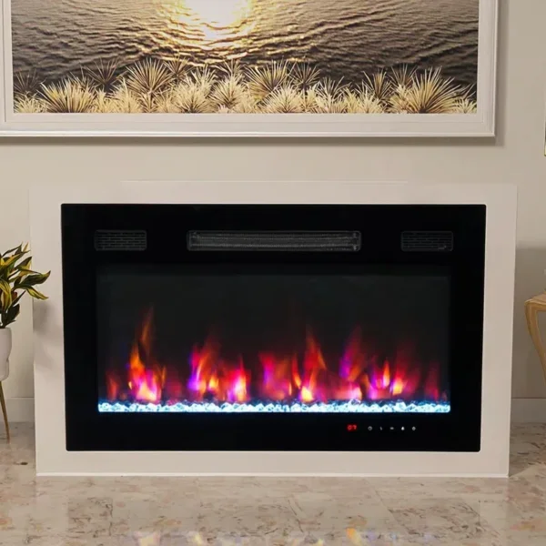 Electric Fireplace, 30-inch, Steel, Electric Fireplaces - view 4