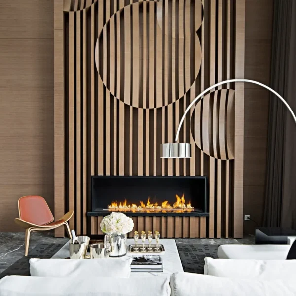 Electric Fireplace, 304, Stainless, Steel - view 3