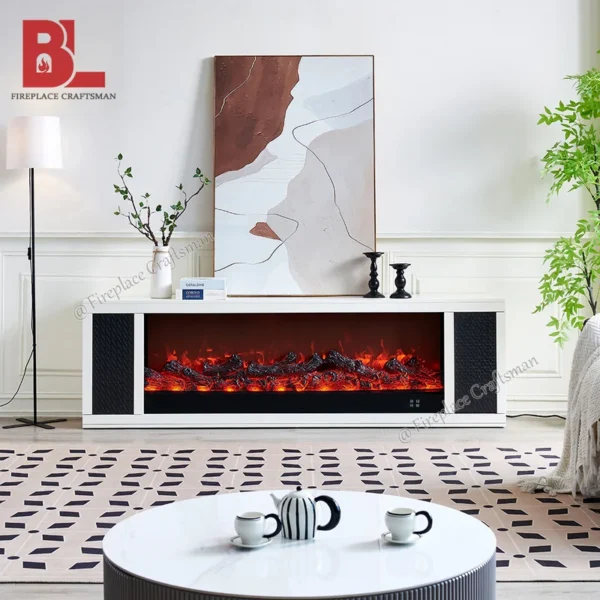 Electric Fireplace, 399S, Wooden - view 3