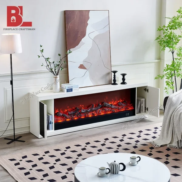 Electric Fireplace, 399S, Wooden - view 4
