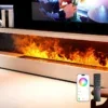 Electric Fireplace, 3D, 100-370W, Metal - view 2