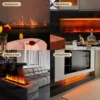 Electric Fireplace, 3D, 100-370W, Metal - view 5