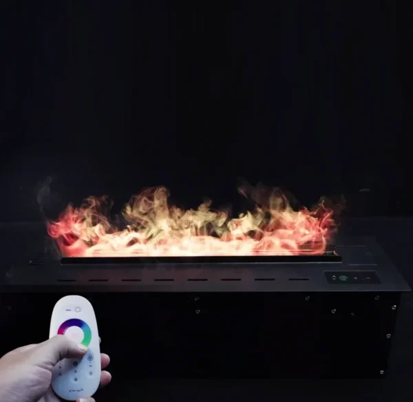 Electric Fireplace, 3d, 100V, Steel - view 2