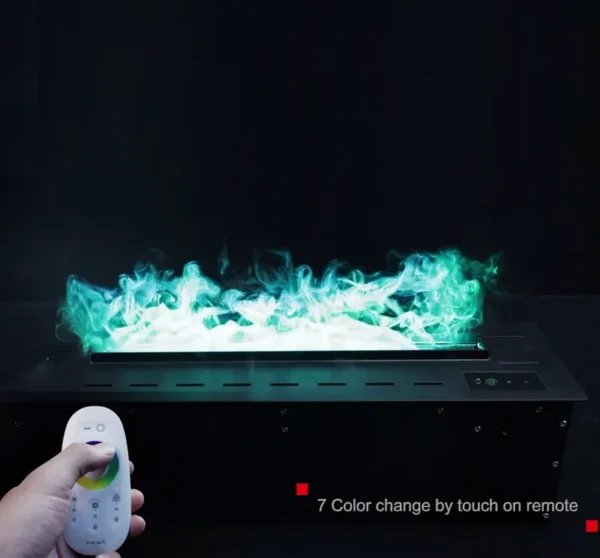 Electric Fireplace, 3d, 100V, Steel - view 3