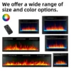 Electric Fireplace, 3D, 1500 W, Ceramic - view 2