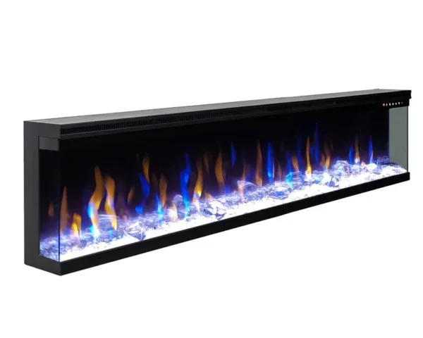 Electric Fireplace, 3d, 1500 W, Glass