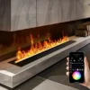 Electric Fireplace, 3D, 1500 W, Metal