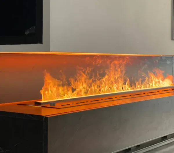 Electric Fireplace, 3D, 750 W, Metal - view 5
