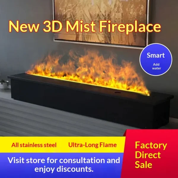 Electric Fireplace, 3D, Electric Fireplaces - view 2