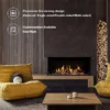 Electric Fireplace, 3D, LED - view 3