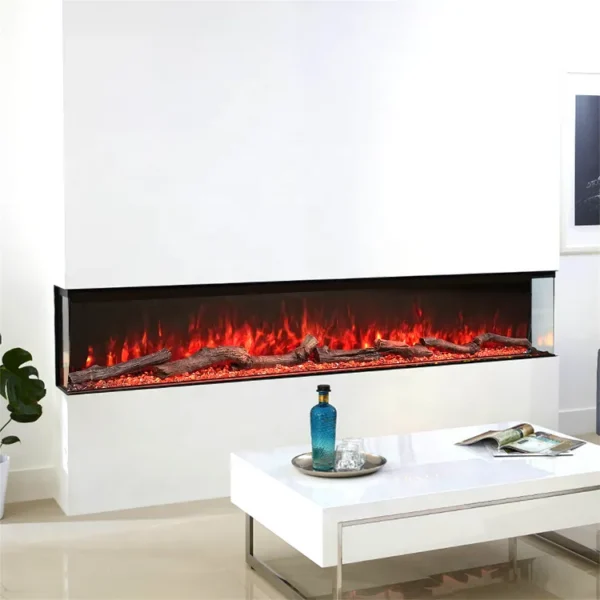 Electric Fireplace, 3D, Wall, 1-9H