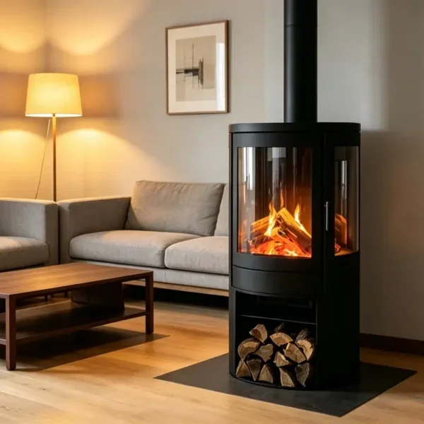 Electric Fireplace, 3Sided, 3D