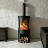 Electric Fireplace, 3Sided, 3D - view 2