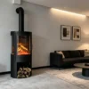 Electric Fireplace, 3Sided, 3D - view 3
