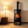 Electric Fireplace, 3Sided, 3D - view 4