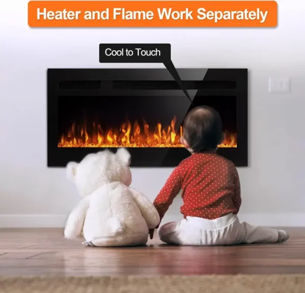 Electric Fireplace, 43-Inch, 120V, 3D, LED - view 2