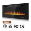 Electric Fireplace, 50", 60", 72", Wall