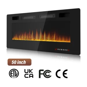 Electric Fireplace, 50", 60", 72", Wall