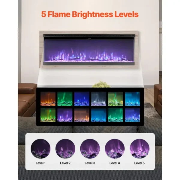Electric Fireplace, 50-Inch, 1500W - view 3