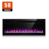 Electric Fireplace, 50-Inch, Wall