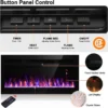 Electric Fireplace, 50-Inch, Wall - view 2