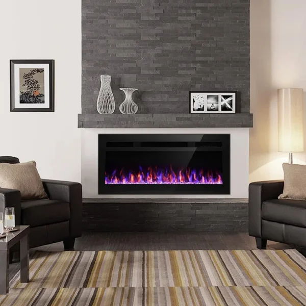 Electric Fireplace, 50-Inch, Wall - view 6