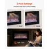 Electric Fireplace, 50-Inch, Wall, 1500W - view 4