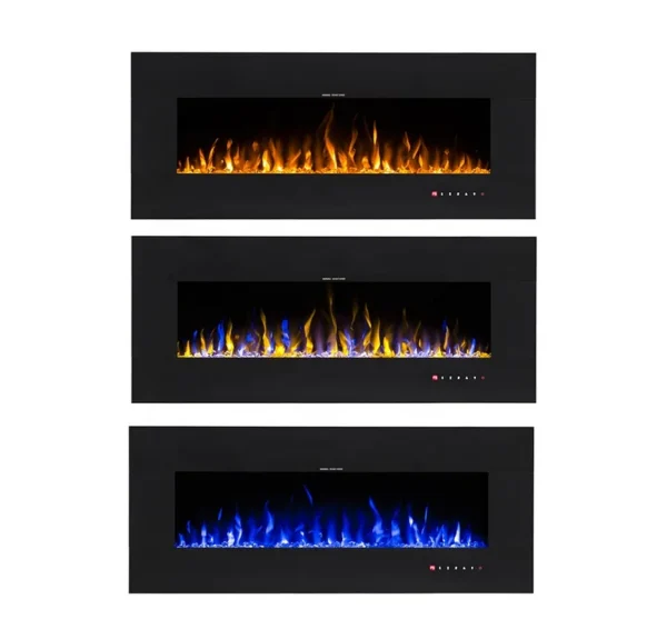 Electric Fireplace, 50", Wall - view 2