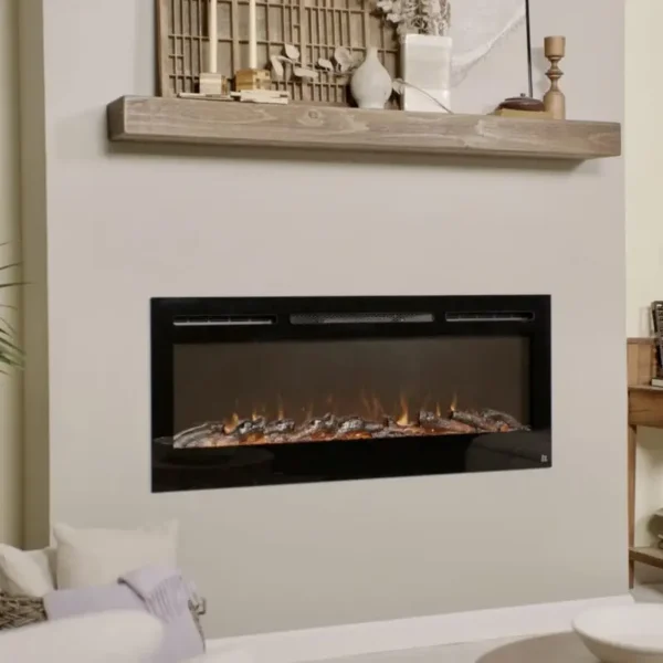 Electric Fireplace, 50", Wall, 500W - view 2