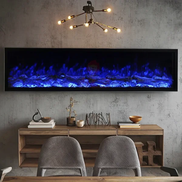 Electric Fireplace, 500mm, Wall - view 3