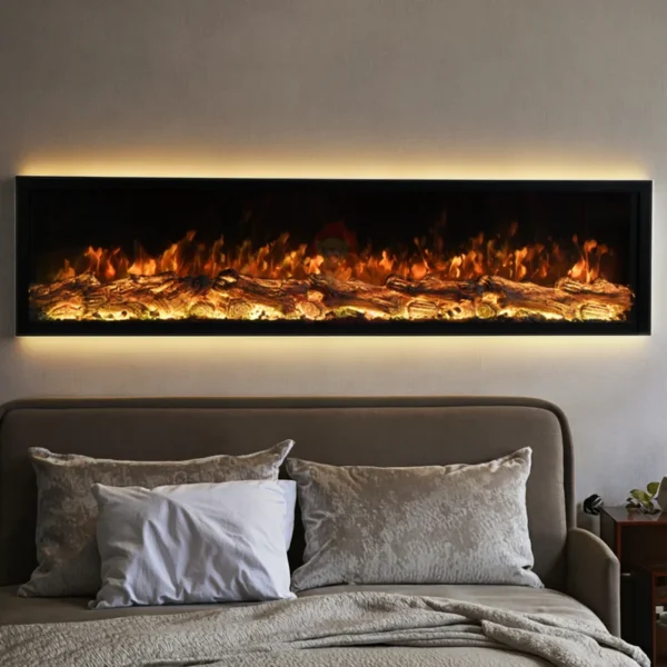 Electric Fireplace, 500mm, Wall - view 6