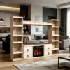 Electric Fireplace, 60-64, Wooden