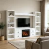 Electric Fireplace, 60-64, Wooden - view 3
