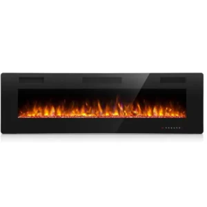 Electric Fireplace, 60-Inch, Wall, 750/1500W