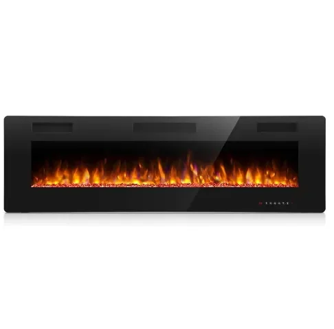 Electric Fireplace, 60-Inch, Wall, 750/1500W