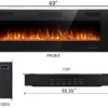 Electric Fireplace, 60-Inch, Wall, 750/1500W - view 5