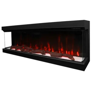 Electric Fireplace, 70-Inch, 3-Sided