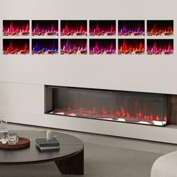 Electric Fireplace, 70-Inch, 3-Sided - view 3