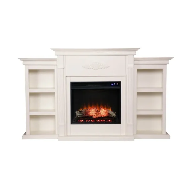 Electric Fireplace, 70-inch, Wooden - view 4