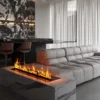Electric Fireplace, 700MM, Steel - view 5