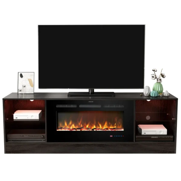 Electric Fireplace, 72", 36", LED