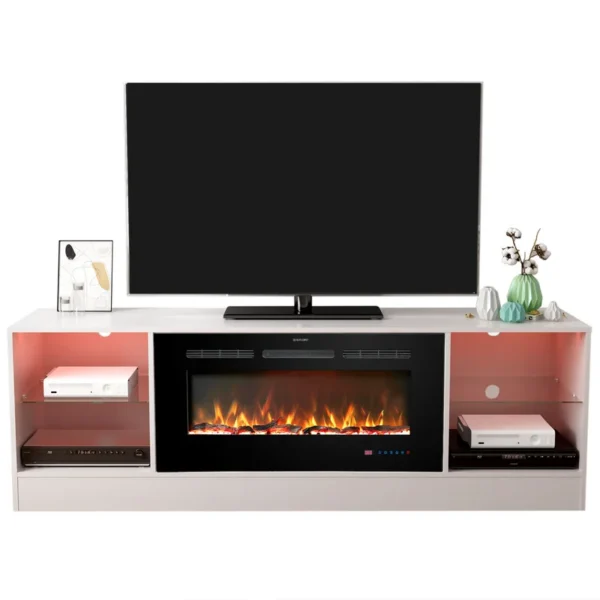 Electric Fireplace, 72", 36", LED - view 2