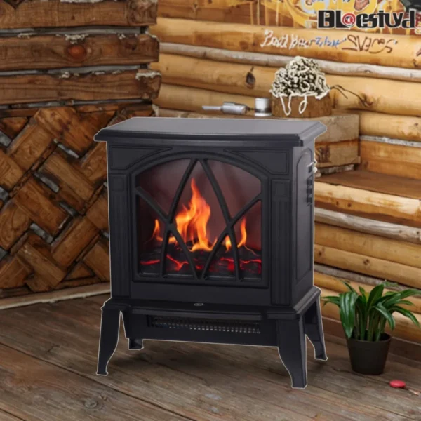 Electric Fireplace, 750/1500W, 3D - view 3